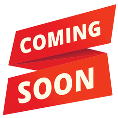 Graphic with text: Coming Soon