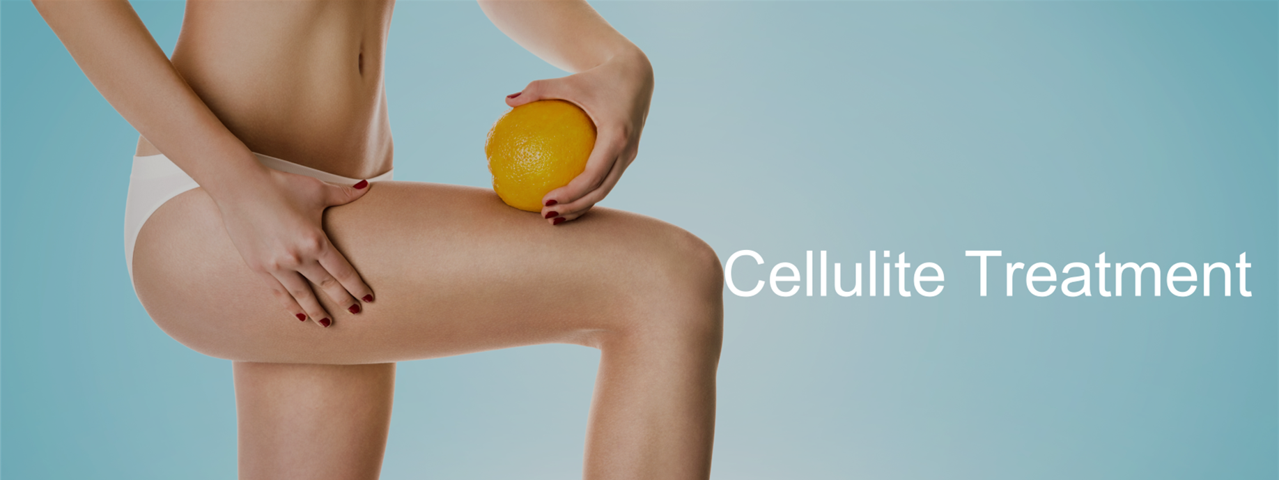 Image showing a woman and Title of Cellulite Treatment Image showing a woman and Title of Cellulite Treatment